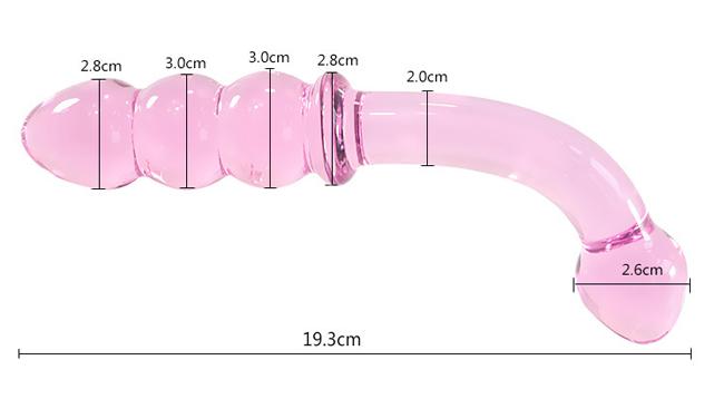 игрушки секса фаллоимитатора пениса взрослых лебедя 19км штепсельная вилка двойной кристаллической влагалищной розовой стеклянной анальная